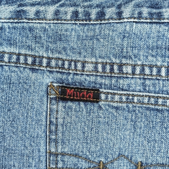 Y2K Vintage Mudd YO! Denim Mini Skirt size 13 - Picture 2 of 7